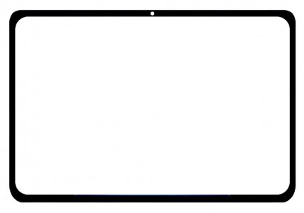 Replacement Front Glass For Xiaomi Pad 6s Pro 12 4 Black By - Maxbhi Com