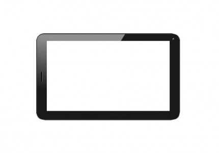 Replacement Front Glass For Zync Z99 2g Calling Tablet Black By - Maxbhi.com