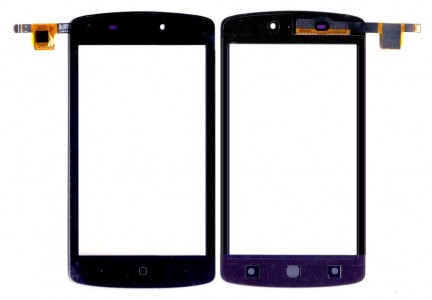 Touch Screen Digitizer For Intex Aqua Lite Black By - Maxbhi Com