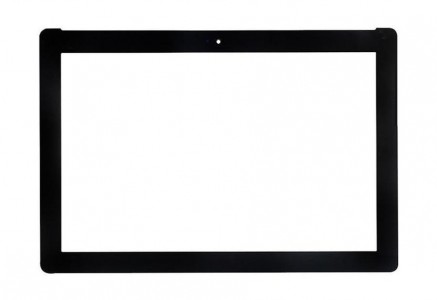 Replacement Front Glass For Asus Zenpad 10 Z300m Black By - Maxbhi.com