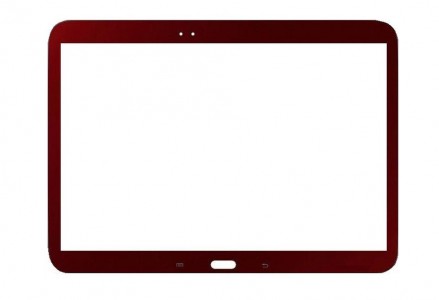 Replacement Front Glass For Samsung Galaxy Tab 3 10.1 P5220 Red By - Maxbhi.com