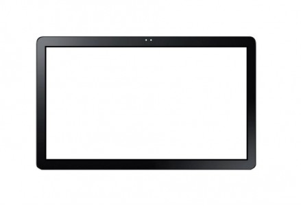 Replacement Front Glass For Samsung Galaxy View Black By - Maxbhi.com