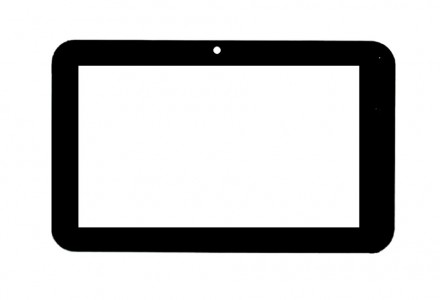 Replacement Front Glass For Celkon Ct2 Celtab Black By - Maxbhi.com