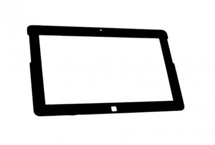 Replacement Front Glass For Samsung Ativ Tab Gtp8510 Black By - Maxbhi.com