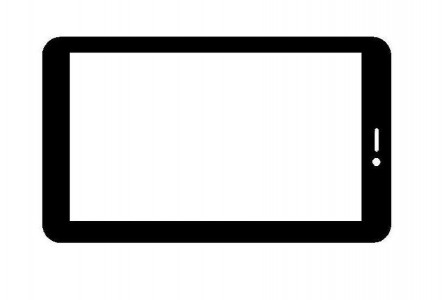 Replacement Front Glass For Micromax Funbook P365 Black By - Maxbhi.com