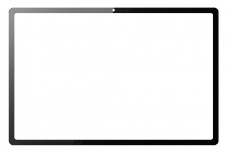 Replacement Front Glass For Motorola Moto Tab G62 Black By - Maxbhi Com