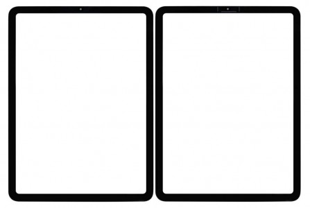 Replacement Front Glass For Apple Ipad Air 2020 Black By - Maxbhi Com