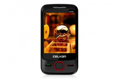 LCD with Touch Screen for Celkon C6060 - Black