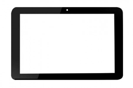 Replacement Front Glass For Hp 10 Plus Black By - Maxbhi.com