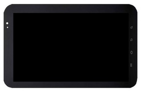 Lcd With Touch Screen For Samsung Galaxy Tab Cdma P100 Black By - Maxbhi Com