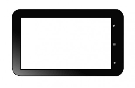 Replacement Front Glass For Swingtel Hellotab 2 Black By - Maxbhi.com