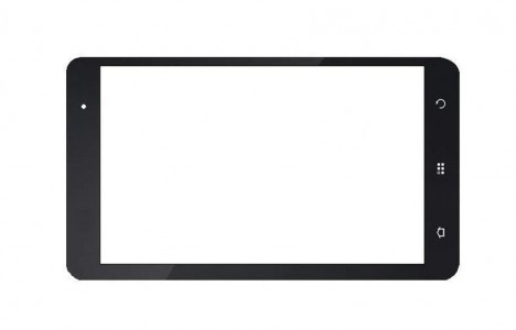 Replacement Front Glass For Zte Light Tab V9c Black White By - Maxbhi.com