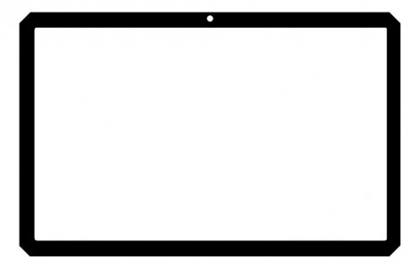 Replacement Front Glass For Doogee R10 Black By - Maxbhi Com