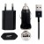 3 In 1 Charging Kit For Xiaomi Poco F2 Pro With Wall Charger Car Charger Usb Data Cable - Maxbhi Com