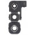 Camera Lens Glass With Frame For Samsung Galaxy A24 4g Black By - Maxbhi Com