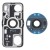 Camera Lens Glass With Frame For Huawei P60 Pro Black By - Maxbhi Com
