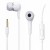 Earphone for Alcatel 1010D - Handsfree, In-Ear Headphone, White