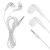 Earphone for Alcatel Idol S OT-6034R - Handsfree, In-Ear Headphone, White
