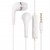 Earphone for Alcatel OT-810 - Handsfree, In-Ear Headphone, 3.5mm, White