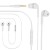 Earphone for Alcatel OT-810D - Handsfree, In-Ear Headphone, 3.5mm, White