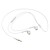 Earphone for Alcatel Pop C5 - Handsfree, In-Ear Headphone, 3.5mm, White