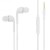 Earphone for Apple iPad Mini 3 WiFi 64GB - Handsfree, In-Ear Headphone, 3.5mm, White