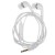 Earphone for ASUS MeMO Pad FHD 10 ME302KL with LTE - Handsfree, In-Ear Headphone, White