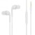 Earphone for Lava Iris 420 - Handsfree, In-Ear Headphone, White