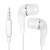 Earphone for LG A100 - Handsfree, In-Ear Headphone, White