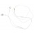 Earphone for LG D295 with dual SIM - Handsfree, In-Ear Headphone, White