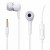 Earphone for Micromax A114R Canvas Beat - Handsfree, In-Ear Headphone, 3.5mm, White