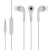 Earphone for Nokia C2-05 Touch and Type - Handsfree, In-Ear Headphone, White