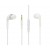 Earphone for Samsung Galaxy Fame Duos S6812 - Handsfree, In-Ear Headphone, White