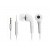 Earphone for Videocon Zeus V7500 - Handsfree, In-Ear Headphone, White