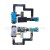 Flex cable for Samsung I9003 with HF connector and speaker