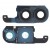 Camera Lens Glass With Frame For Samsung Galaxy Z Flip6 Black By - Maxbhi Com