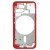 Lcd Frame Middle Chassis For Apple Iphone 12 Mini Red By - Maxbhi Com