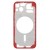 Lcd Frame Middle Chassis For Apple Iphone 13 Red By - Maxbhi Com