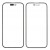 Replacement Front Glass For Apple Iphone 16 Black By - Maxbhi Com