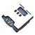 Sim Card Memory Card Reader Part For Samsung S5230 Tocco Lite Lg Kp 500 With Flex - Maxbhi Com