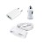 3 in 1 Charging Kit for IBall Andi 4.5P Glitter with USB Wall Charger, Car Charger & USB Data Cable