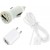 3 in 1 Charging Kit for Sansui S182 with USB Wall Charger, Car Charger & USB Data Cable