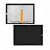 Lcd With Touch Screen For Microsoft Surface 3 64gb Wifi Silver By - Maxbhi Com