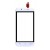 Touch Screen Digitizer For Intex Aqua Y4 Silver By - Maxbhi.com