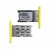Sim Card Holder Tray For Nokia Lumia 1520 Yellow - Maxbhi Com