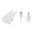 3 in 1 Charging Kit for Huawei Ascend G610 with Wall Charger, Car Charger & USB Data Cable - Maxbhi.com