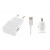 3 in 1 Charging Kit for Huawei Ascend G610 with Wall Charger, Car Charger & USB Data Cable - Maxbhi.com