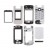 Full Body Housing for BlackBerry Pearl Flip 8220 - White