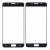 Replacement Front Glass For Samsung Galaxy A7 2016 Black By - Maxbhi Com