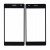 Replacement Front Glass For Nokia Lumia 730 Black By - Maxbhi Com